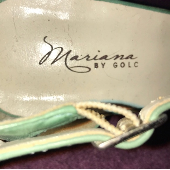 Mariano sea foam green sandal heels - Picture 2 of 6